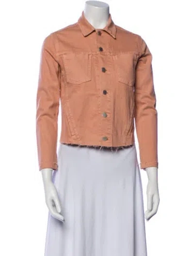 Pre-owned L'agence Denim Jacket In Pink