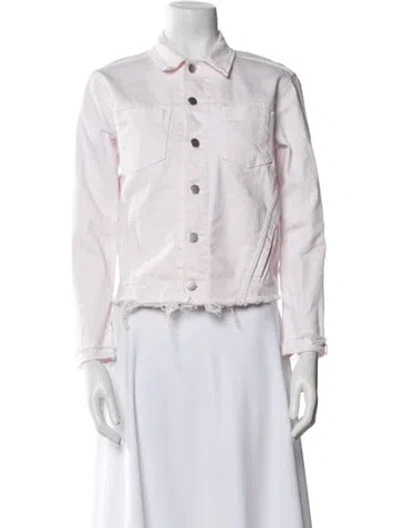 Pre-owned L'agence Denim Jacket In Pink