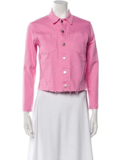 Pre-owned L'agence Denim Jacket In Pink