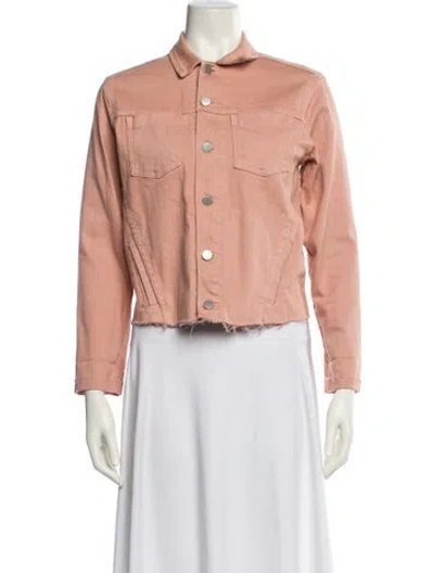 Pre-owned L'agence Denim Jacket In Pink