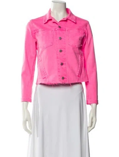 Pre-owned L'agence Denim Jacket In Pink