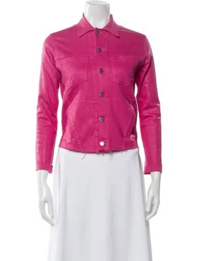 Pre-owned L'agence Denim Jacket In Pink