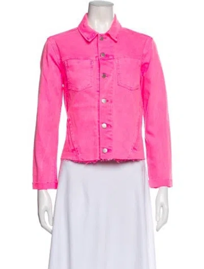 Pre-owned L'agence Denim Jacket In Pink