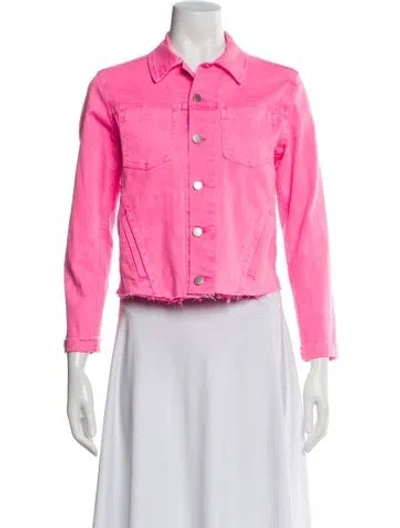 Pre-owned L'agence Denim Jacket In Pink