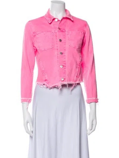 Pre-owned L'agence Denim Jacket In Pink
