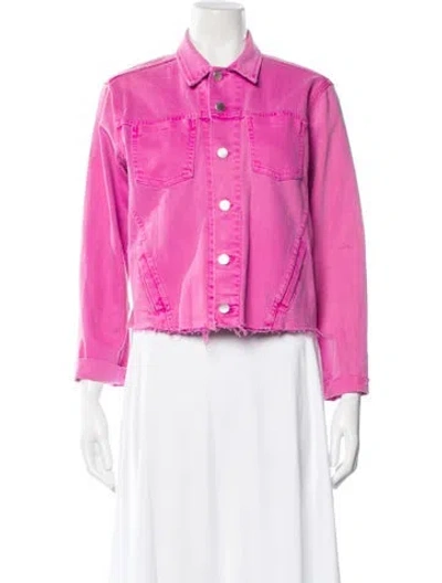 Pre-owned L'agence Denim Jacket In Pink