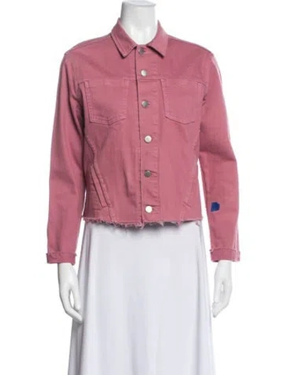 Pre-owned L'agence Denim Jacket In Pink