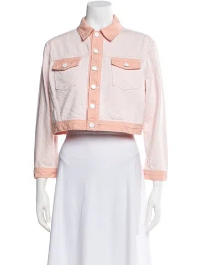 Pre-owned L'agence Denim Jacket In Pink