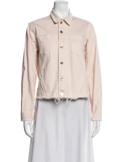 Pre-owned L'agence Denim Jacket In Pink