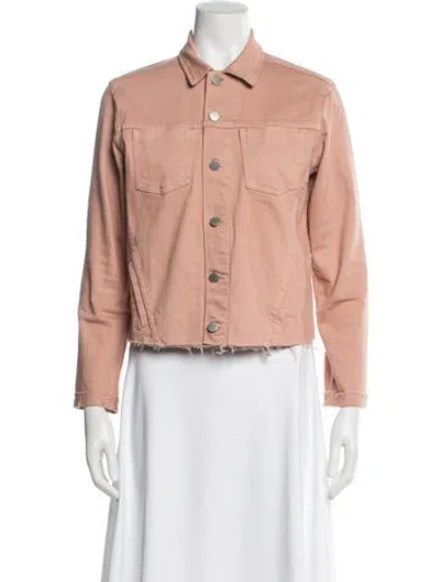 Pre-owned L'agence Denim Jacket In Pink