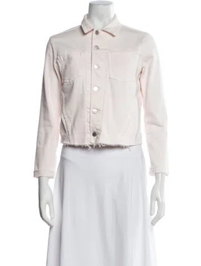Pre-owned L'agence Denim Jacket In Pink