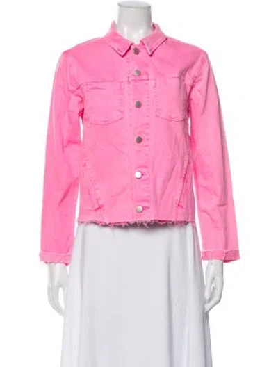 Pre-owned L'agence Denim Jacket In Pink