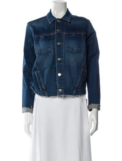 Pre-owned L'agence Denim Jacket W/ Tags In Blue