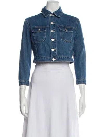 Pre-owned L'agence Denim Jacket W/ Tags In Blue