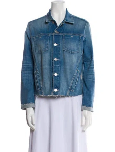 Pre-owned L'agence Denim Jacket W/ Tags In Blue