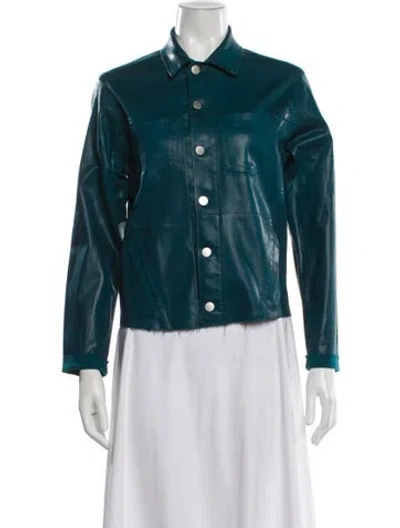 Pre-owned L'agence Denim Jacket W/ Tags In Blue