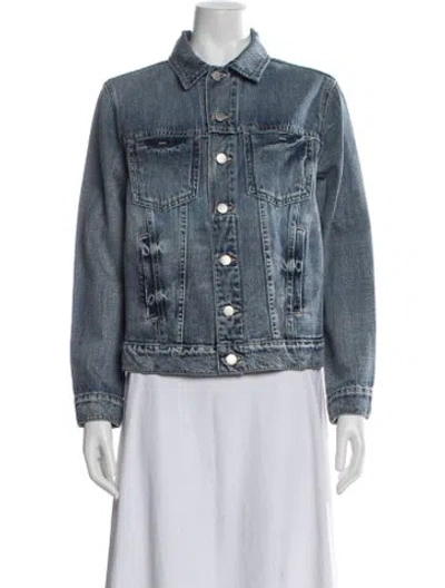 Pre-owned L'agence Denim Jacket W/ Tags In Blue