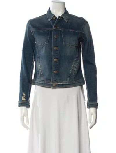 Pre-owned L'agence Denim Jacket W/ Tags In Blue