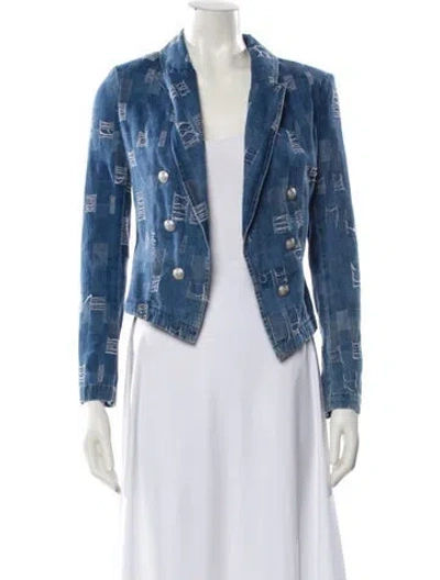 Pre-owned L'agence Denim Jacket W/ Tags In Blue