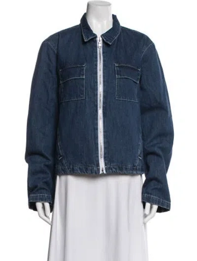 Pre-owned L'agence Denim Jacket W/ Tags In Blue