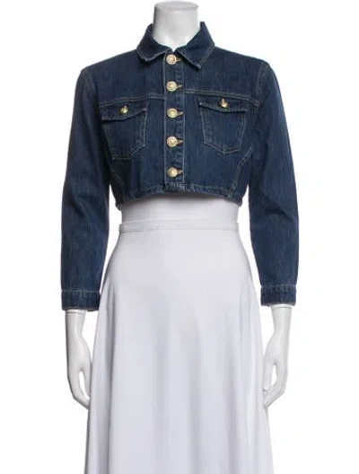 Pre-owned L'agence Denim Jacket W/ Tags In Blue