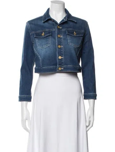 Pre-owned L'agence Denim Jacket W/ Tags In Blue