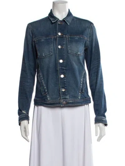 Pre-owned L'agence Denim Jacket W/ Tags In Blue