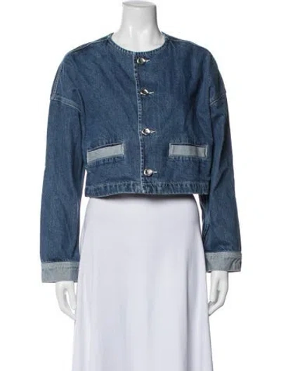 Pre-owned L'agence Denim Jacket W/ Tags In Blue