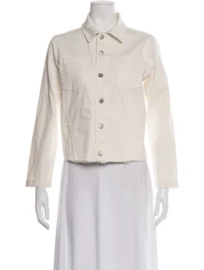 Pre-owned L'agence Denim Jacket W/ Tags In Neutrals