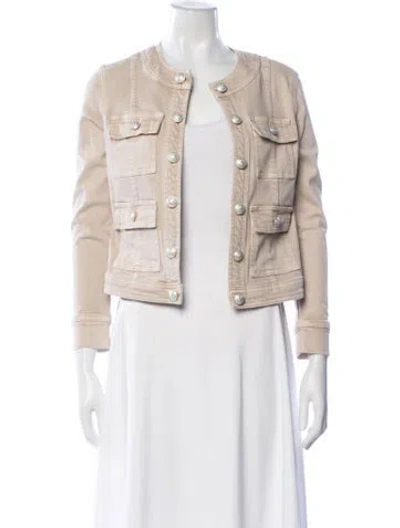 Pre-owned L'agence Denim Jacket W/ Tags In Neutrals
