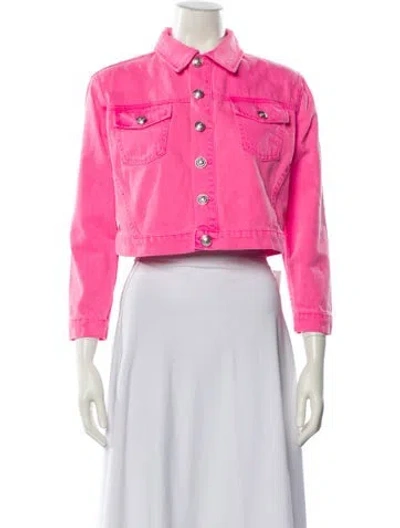 Pre-owned L'agence Denim Jacket W/ Tags In Pink