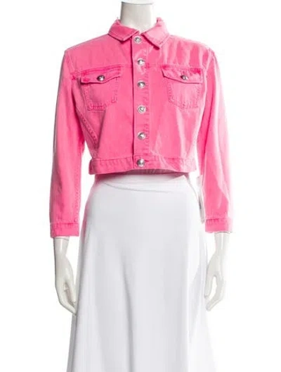 Pre-owned L'agence Denim Jacket W/ Tags In Pink