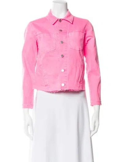 Pre-owned L'agence Denim Jacket W/ Tags In Pink