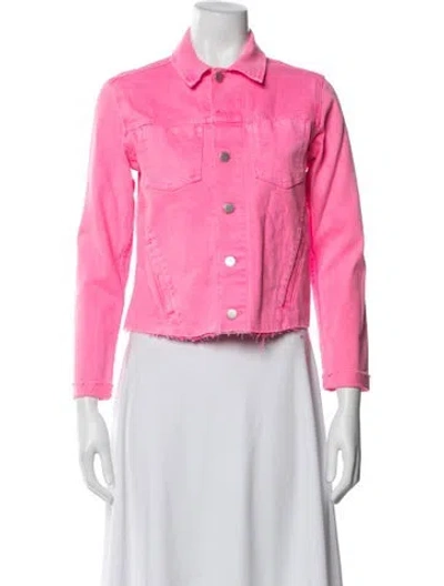 Pre-owned L'agence Denim Jacket W/ Tags In Pink