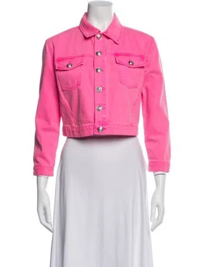 Pre-owned L'agence Denim Jacket W/ Tags In Pink