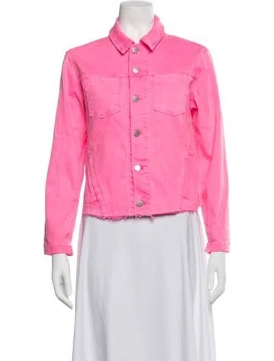 Pre-owned L'agence Denim Jacket W/ Tags In Pink