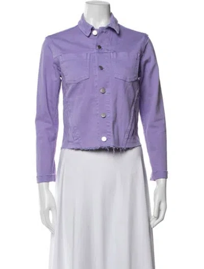 Pre-owned L'agence Denim Jacket W/ Tags In Purple