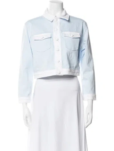 Pre-owned L'agence Denim Jacket W/ Tags In White
