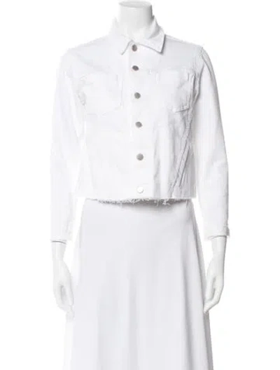 Pre-owned L'agence Denim Jacket W/ Tags In White