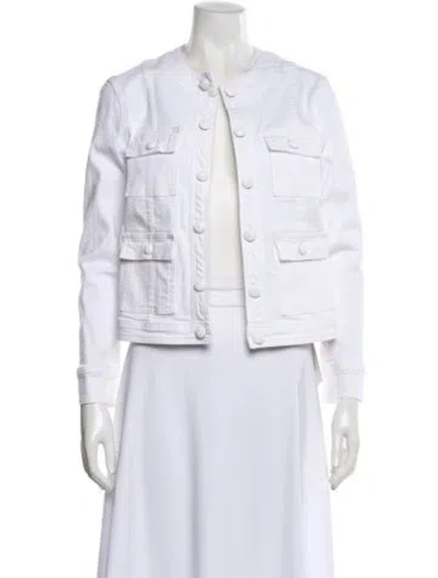 Pre-owned L'agence Denim Jacket W/ Tags In White