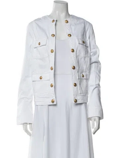 Pre-owned L'agence Denim Jacket W/ Tags In White