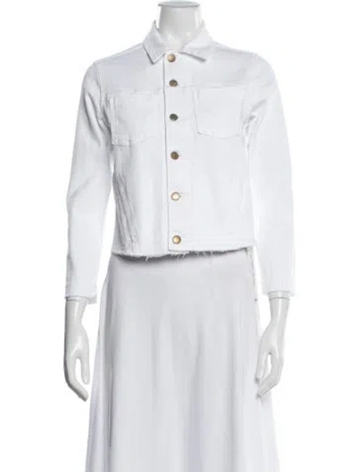 Pre-owned L'agence Denim Jacket W/ Tags In White