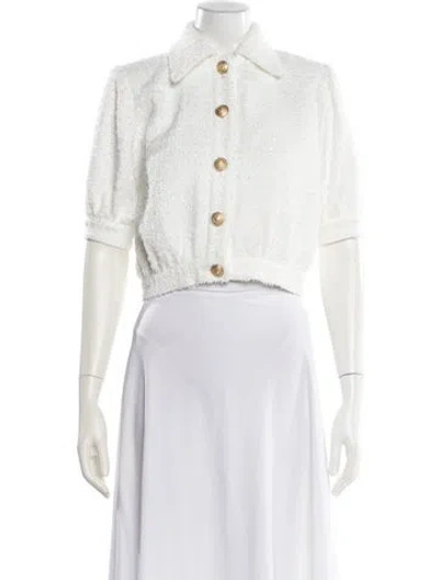 Pre-owned L'agence Denim Jacket In White