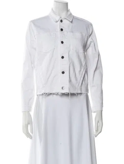 Pre-owned L'agence Denim Jacket In White