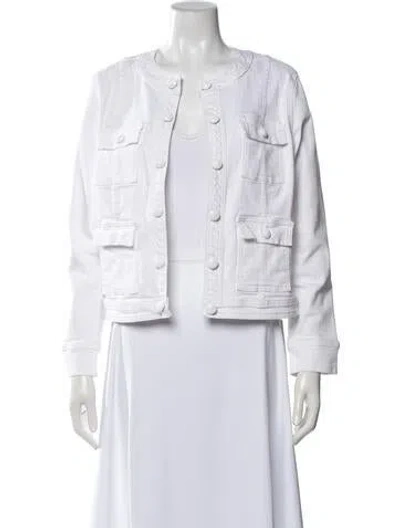 Pre-owned L'agence Denim Jacket In White