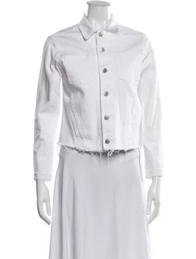 Pre-owned L'agence Denim Jacket In White