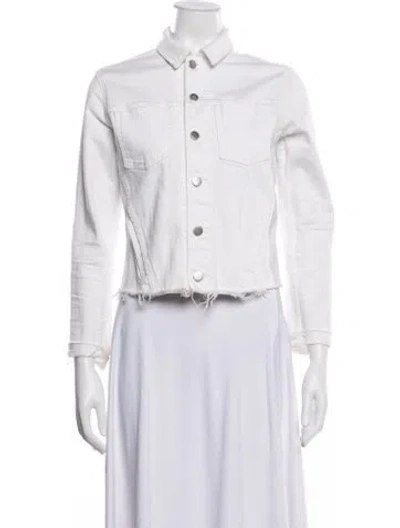 Pre-owned L'agence Denim Jacket In White