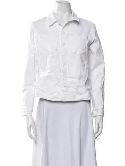 Pre-owned L'agence Denim Jacket In White