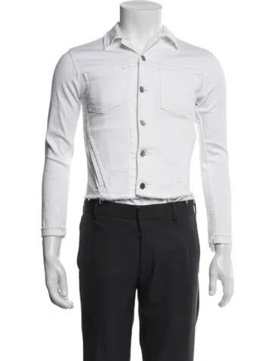 Pre-owned L'agence Denim Jacket In White