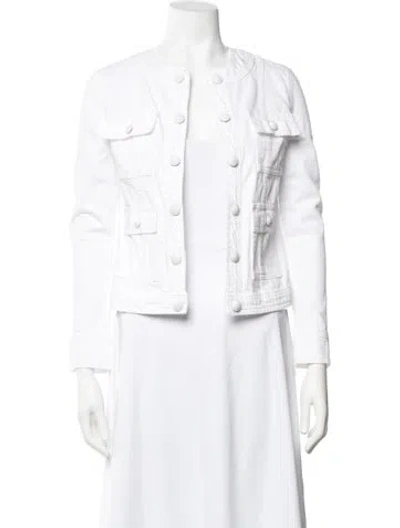 Pre-owned L'agence Denim Jacket In White